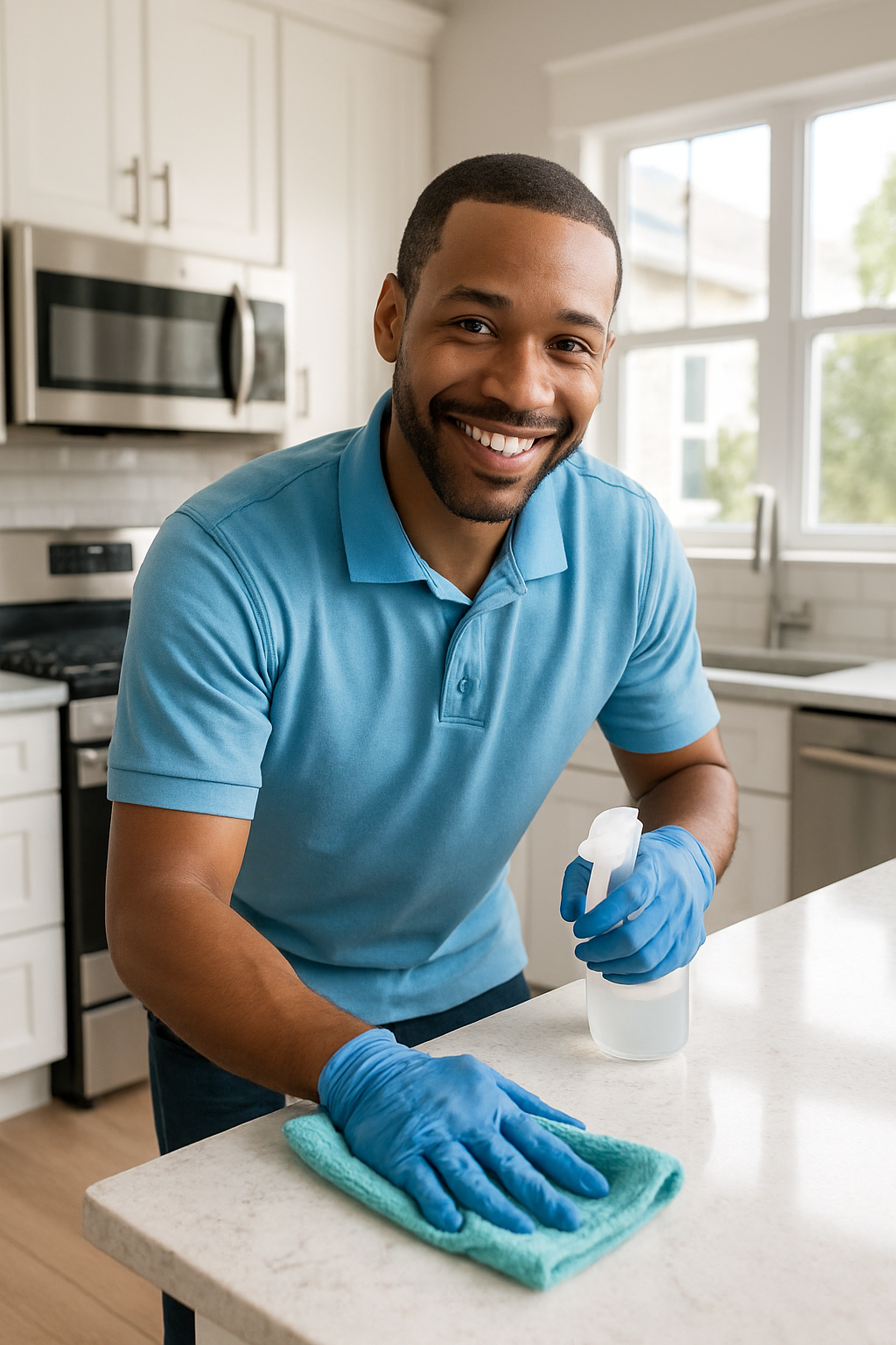 Chloe S Cleaning Company professional cleaner in a bright Denver home